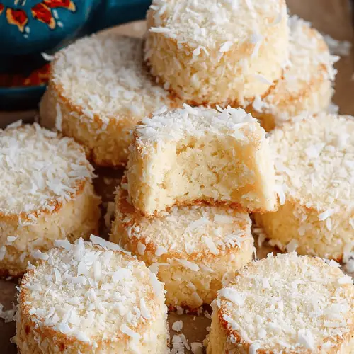 Coconut Shortbread Bites