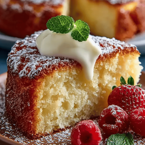 Creamy 3-Ingredient Yogurt Cake
