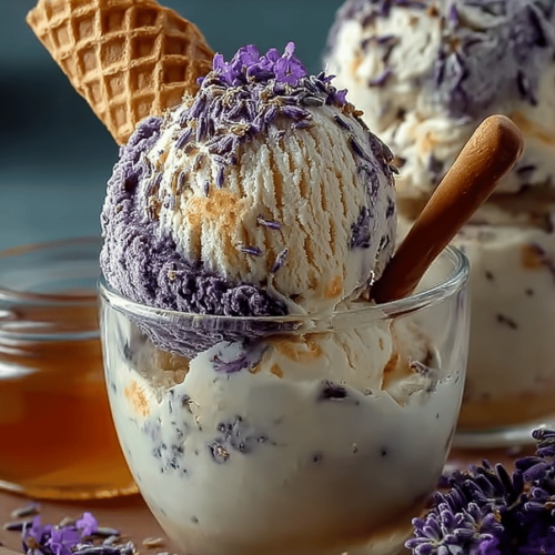 Creamy Honey Lavender Ice Cream Delights