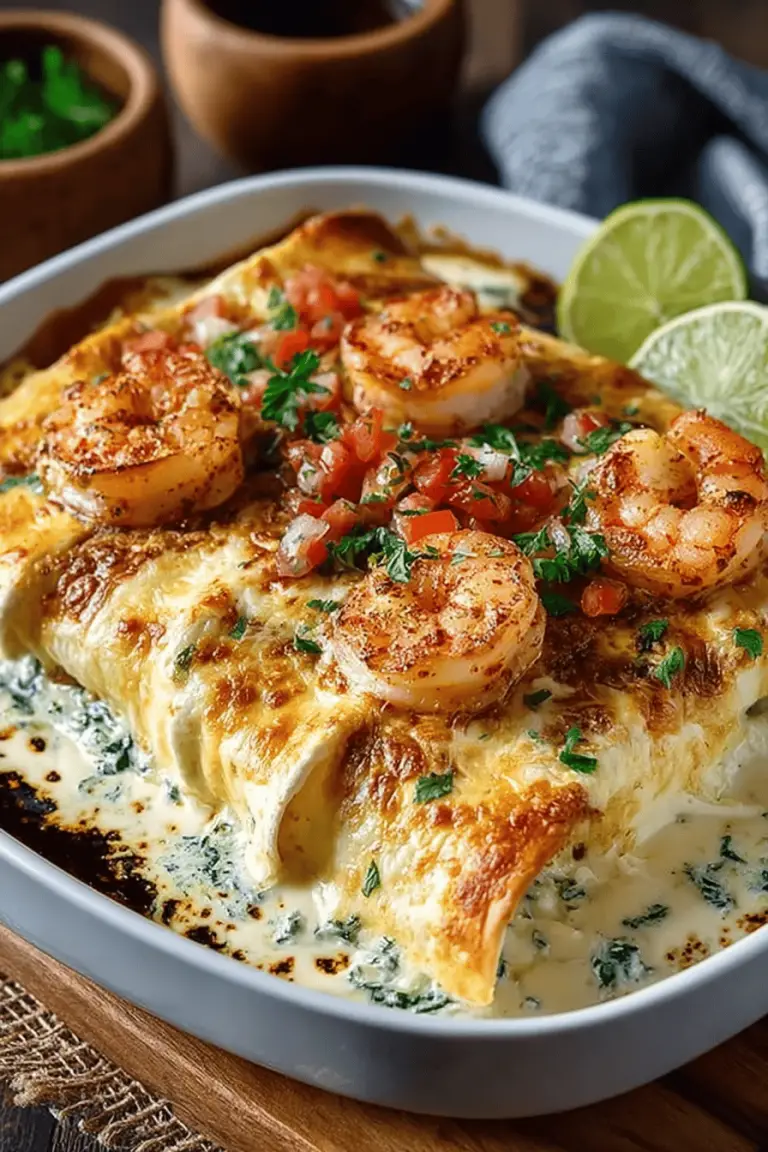 Creamy Shrimp Enchilada Delights