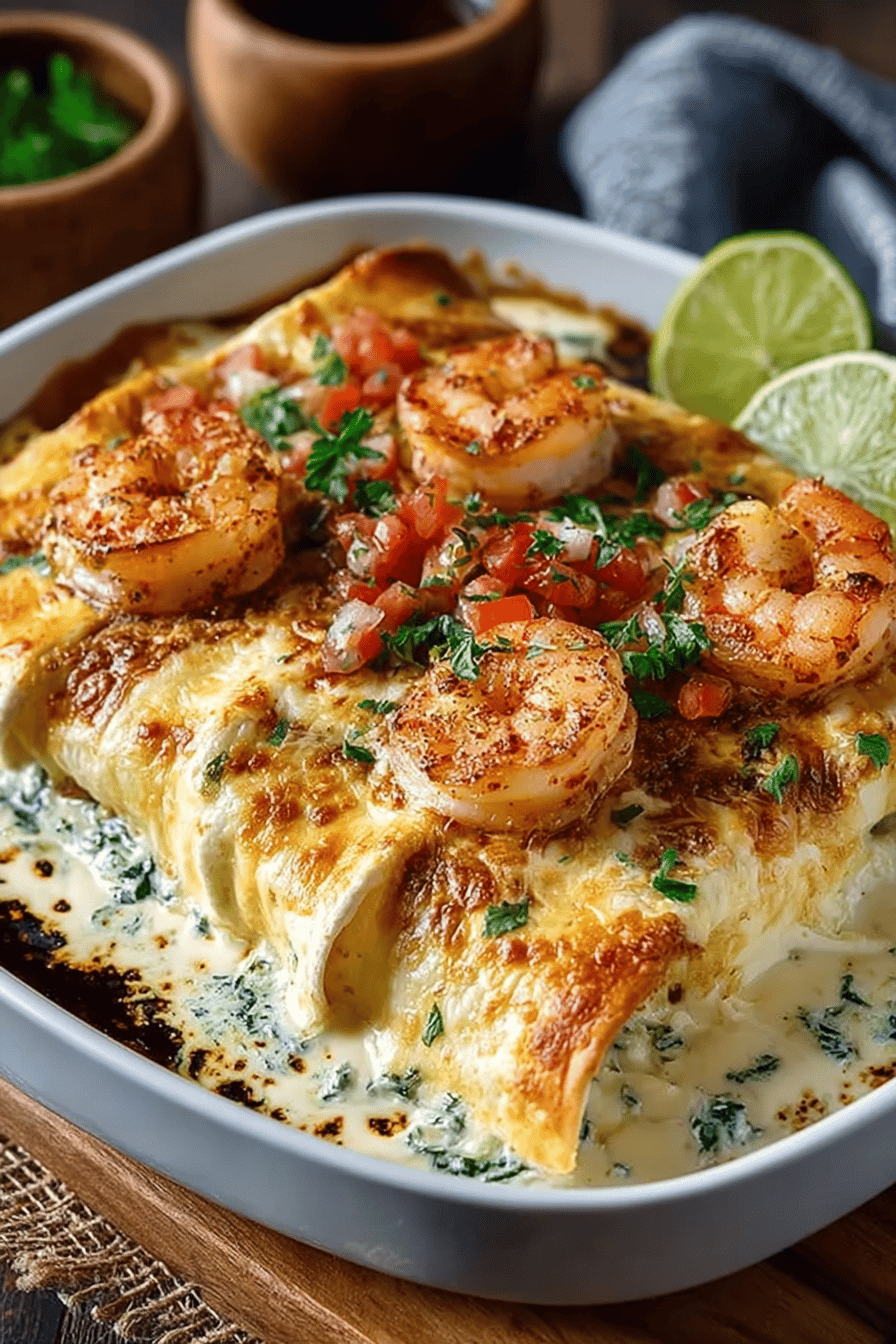 Creamy Shrimp Enchilada Delights