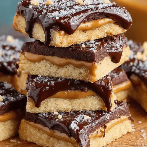 Dark Chocolate Peanut Butter Shortbread