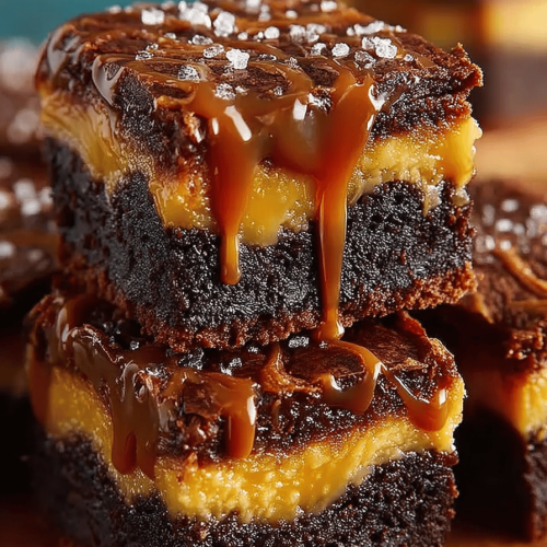 Decadent Caramel Swirl Brownies