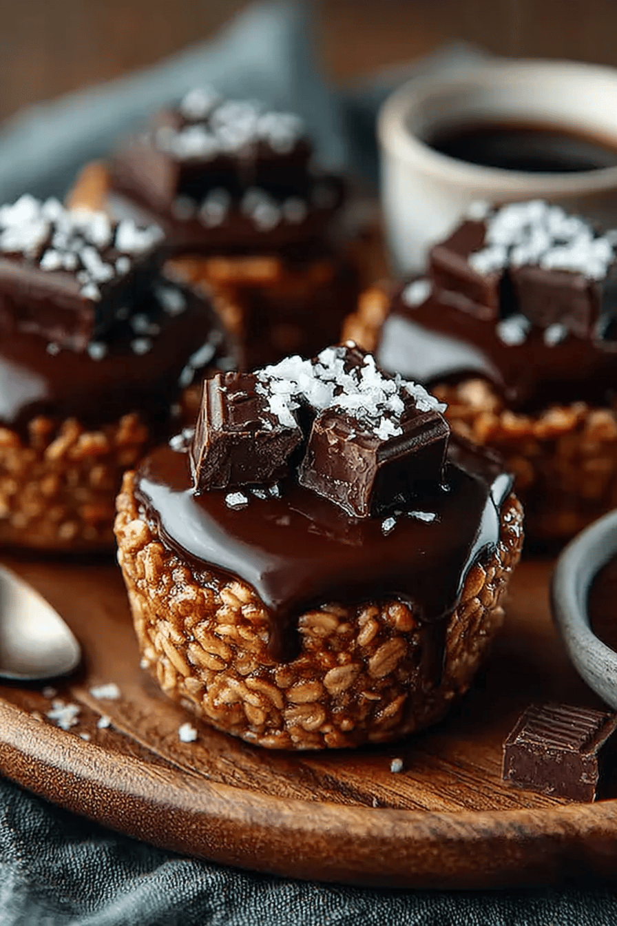 Decadent Dark Chocolate Oatmeal Cups