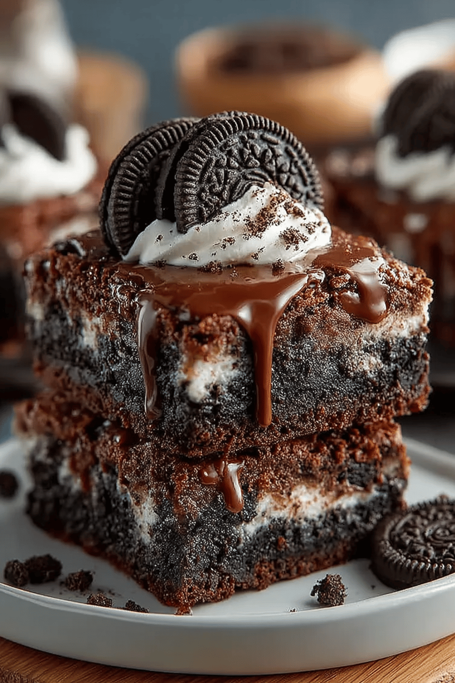 Decadent Oreo Brownies Delight