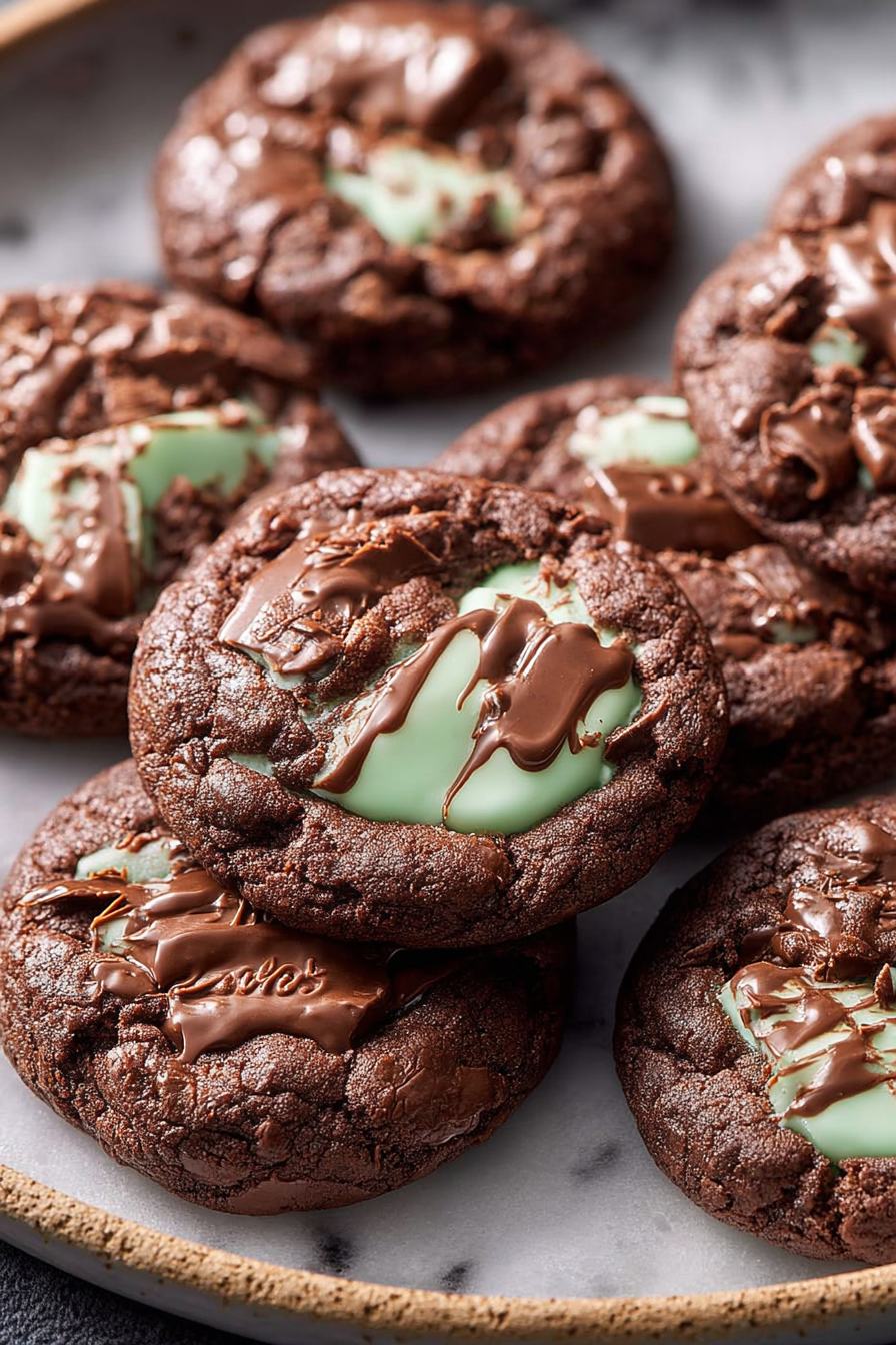 Delish Andes Mint Chocolate Cookies