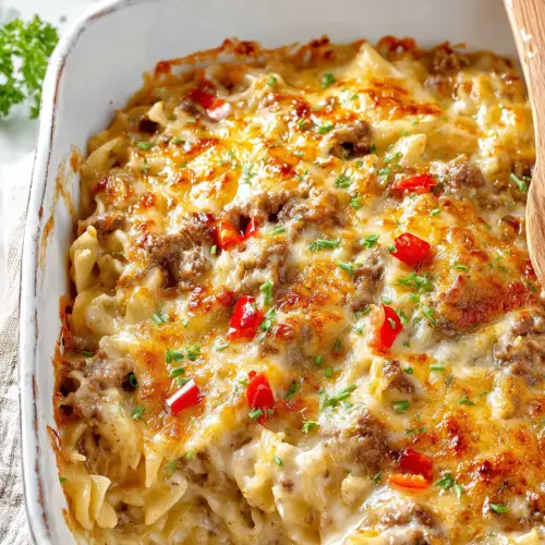 Delish Beef Noodle Casserole