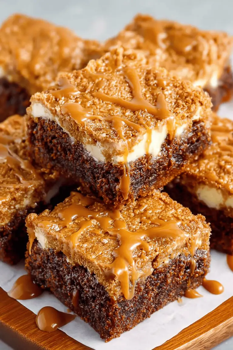 Delish Biscoff Brownies