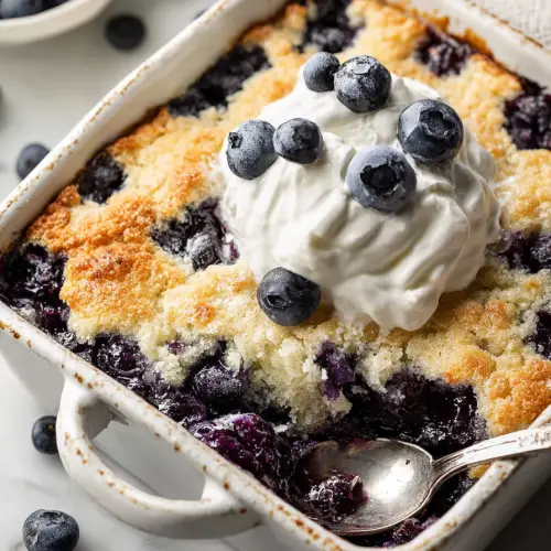 Delish Blueberry Cobbler with Bisquick