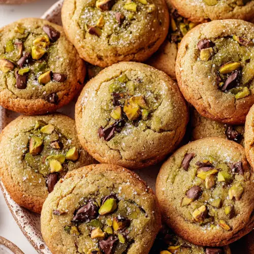 Delish Brown Butter Pistachio Cookies