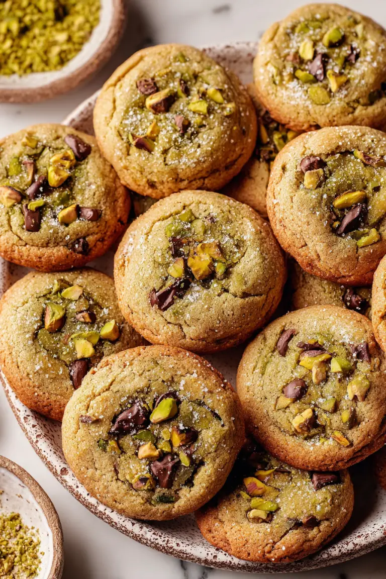 Delish Brown Butter Pistachio Cookies