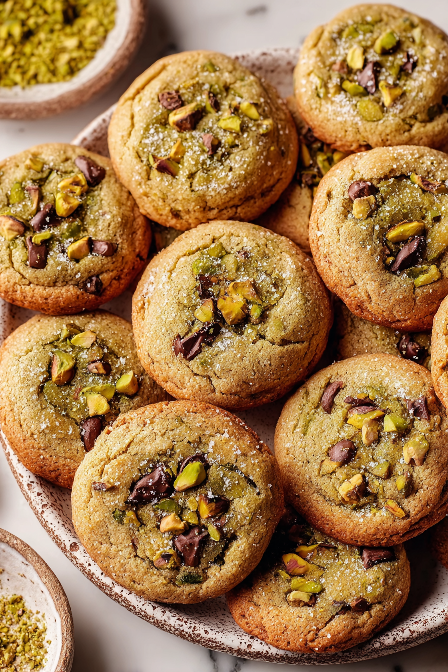 Delish Brown Butter Pistachio Cookies