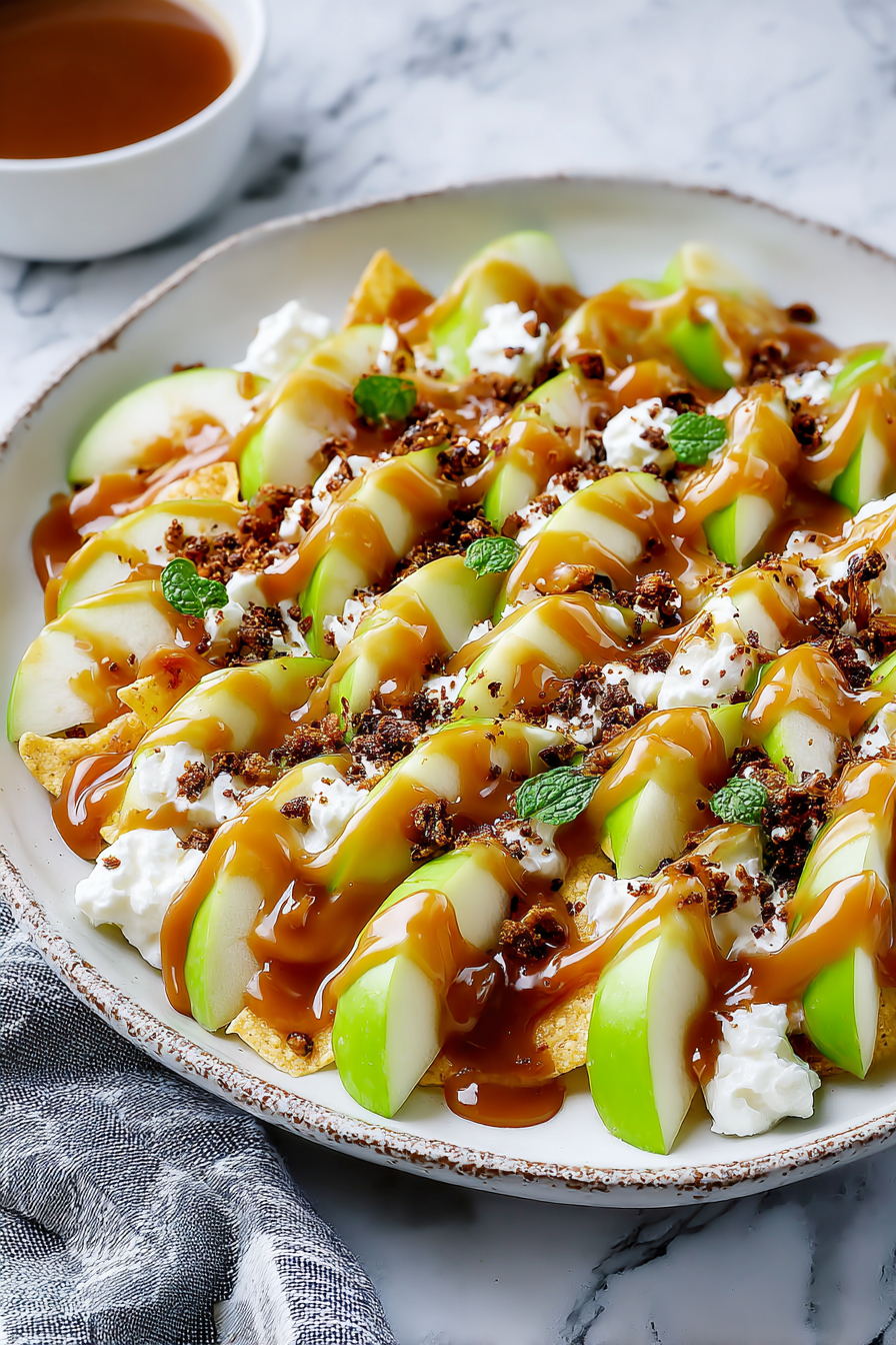 Delish Caramel Apple Nachos Recipe