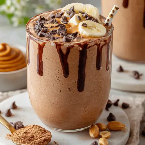 Delish Chocolate Peanut Butter Smoothie