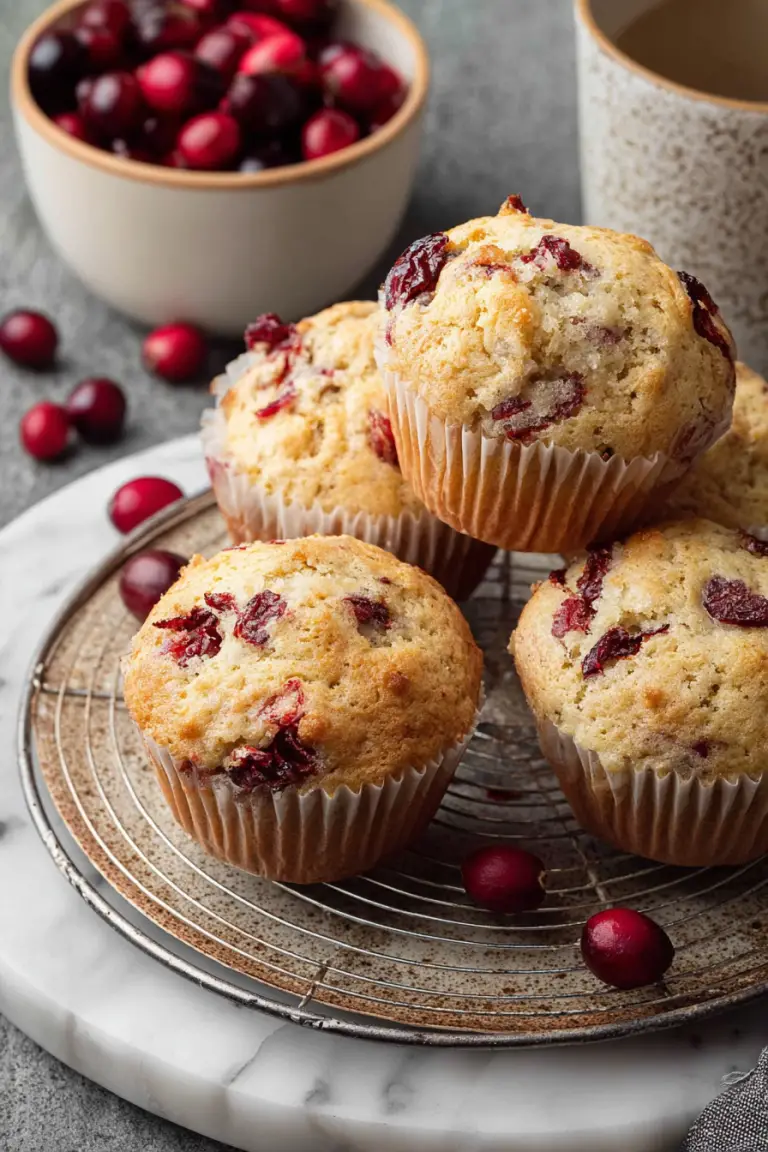 Delish Cranberry Banana Muffins