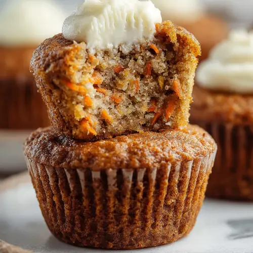 Delish Cream Cheese Carrot Cupcakes