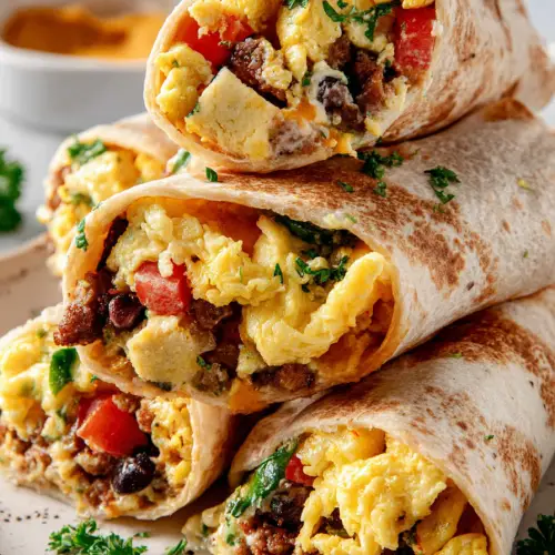 Delish High Protein Breakfast Burritos