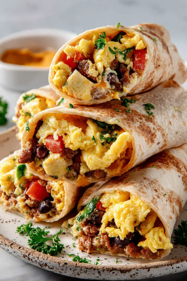 Delish High Protein Breakfast Burritos