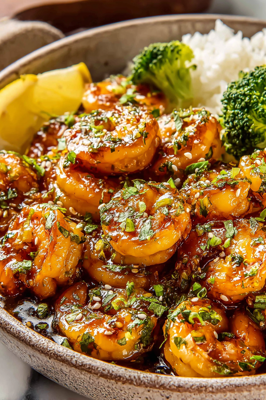 Delish Honey Garlic Shrimp Sheet Pan Dinner