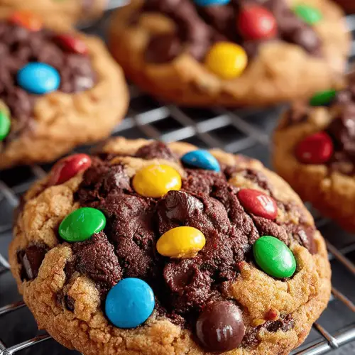 Delish M&M Cookies