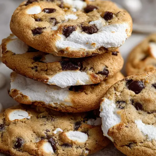 Delish Marshmallow Chocolate Chip Cookies