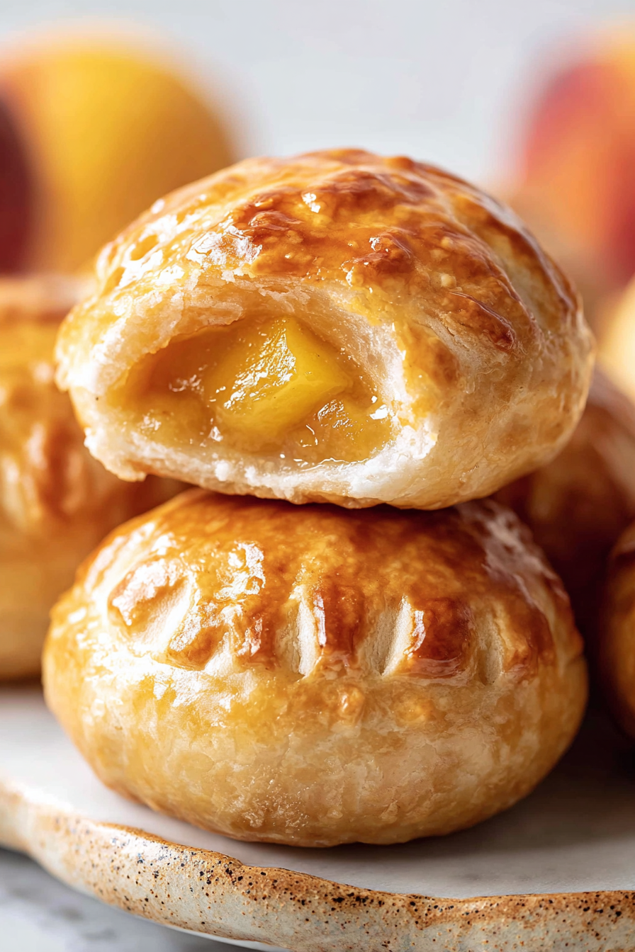 Delish Peach Pie Bombs