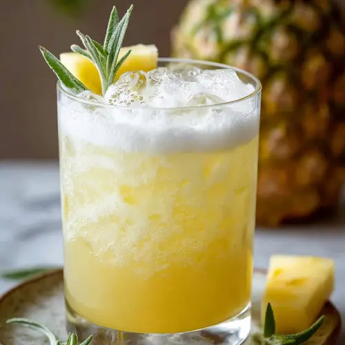 Delish Pineapple Bourbon Fizz