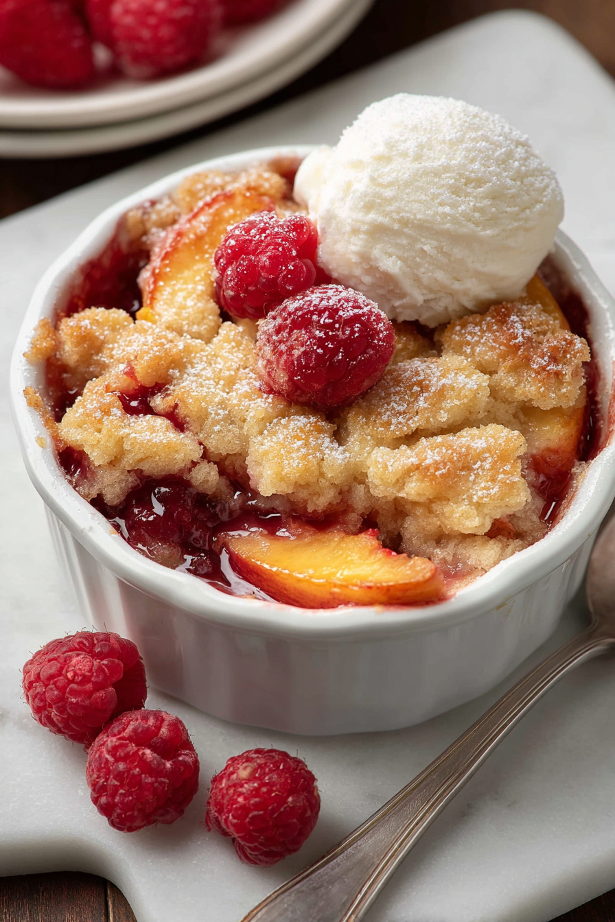 Delish Raspberry Peach Cobbler Recipes