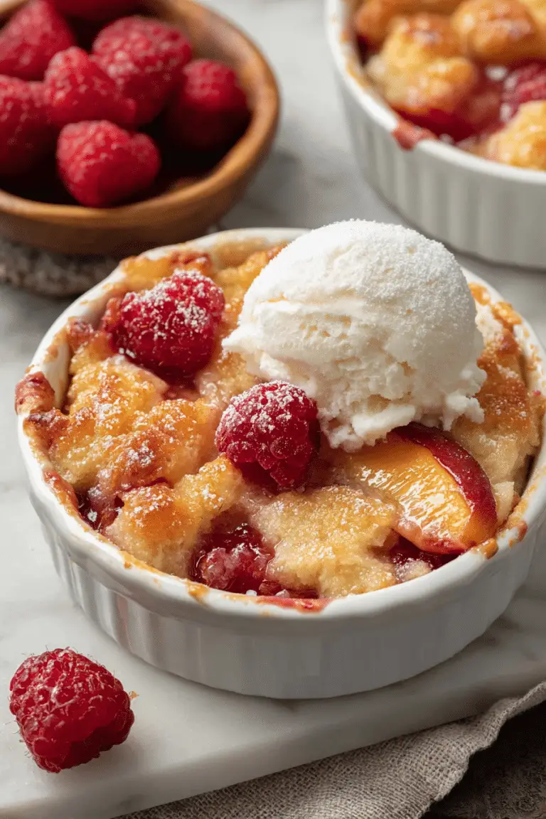 Delish Raspberry Peach Cobbler Recipes
