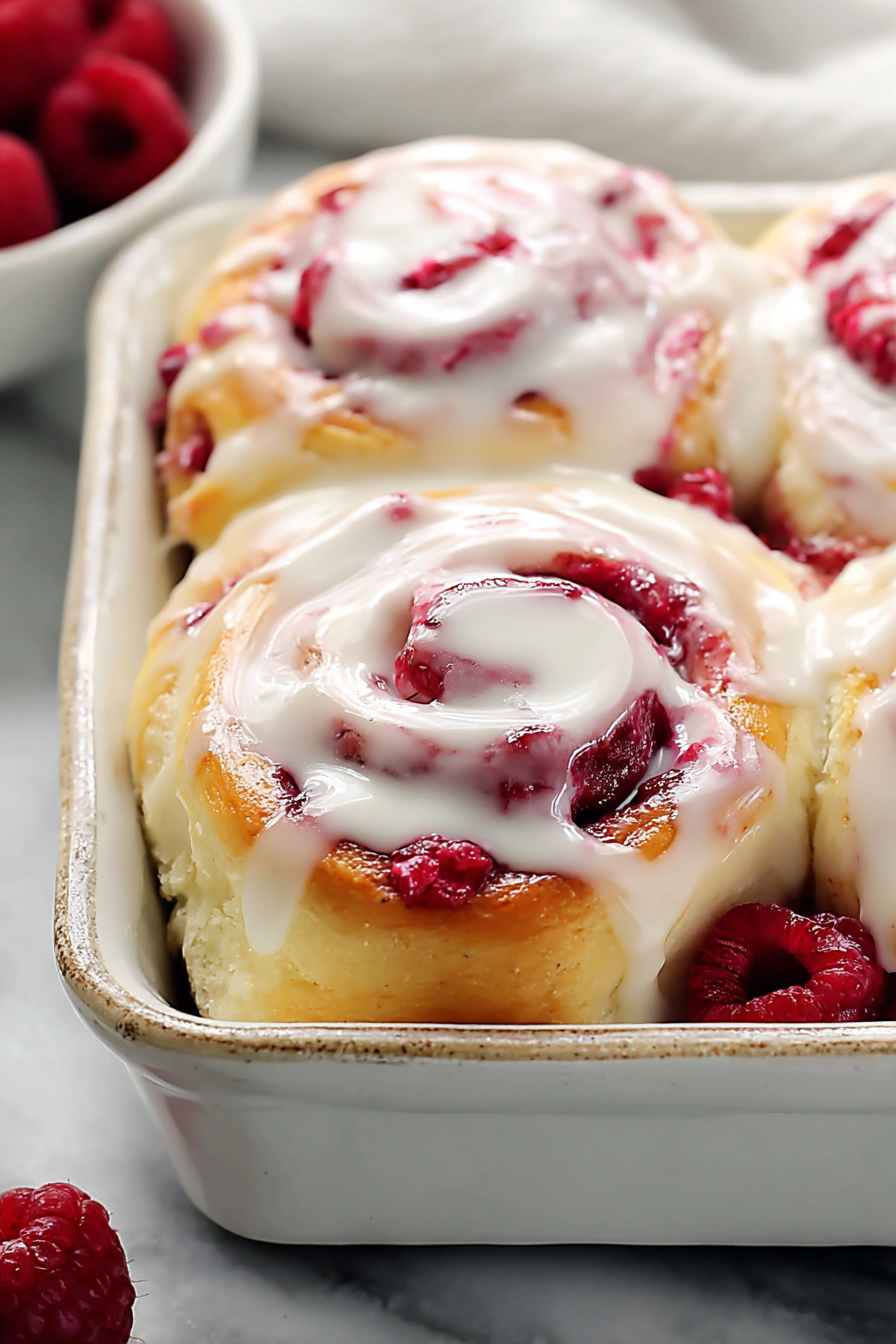 Delish Raspberry Sweet Rolls Recipe