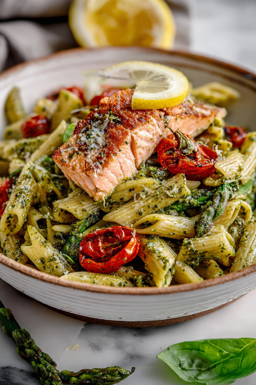 Delish Salmon Pesto Pasta Recipes