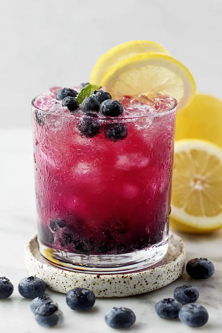 Delish Spiked Blueberry Lemonade