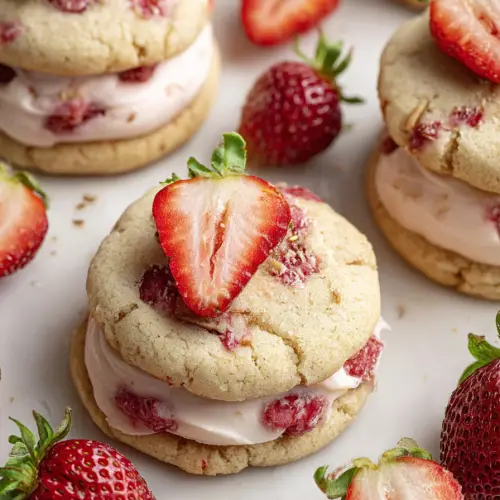 Delish Strawberry Banana Cheesecake Cookies