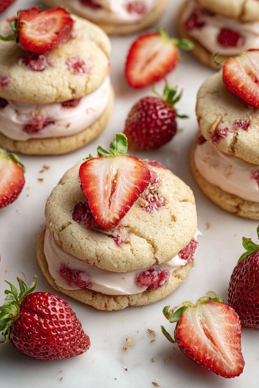 Delish Strawberry Banana Cheesecake Cookies