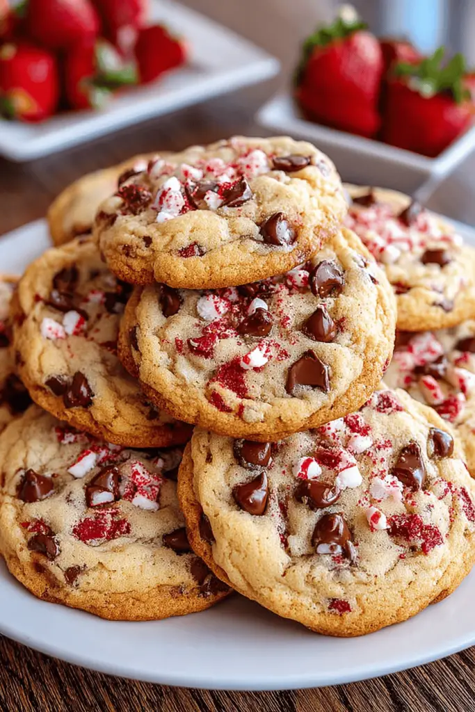 Delish Strawberry Chip Cookies
