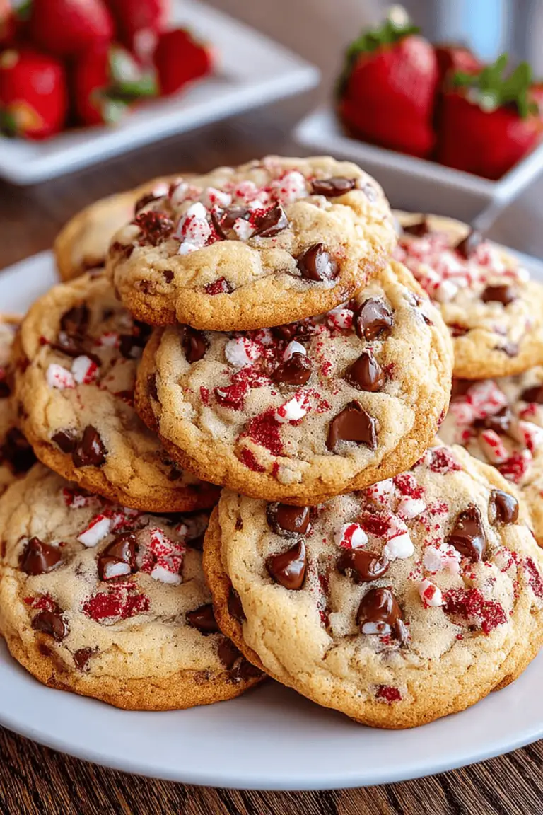 Delish Strawberry Chip Cookies