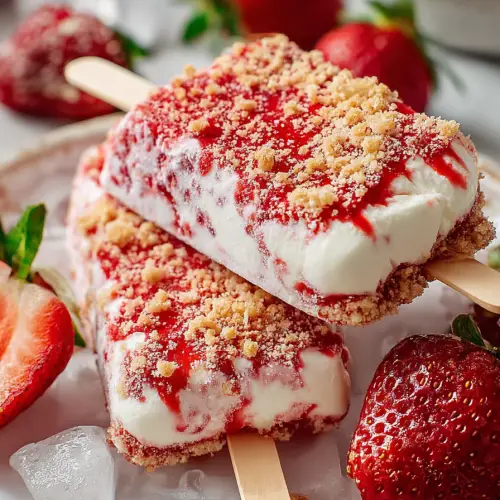 Delish Strawberry Shortcake Ice Cream Bars