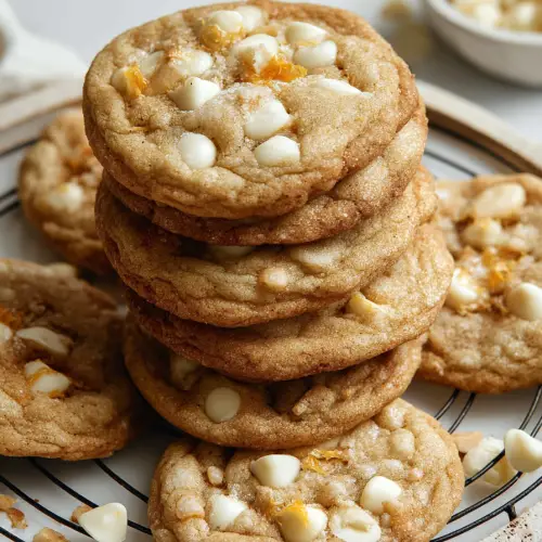 Delish White Chocolate Orange Cookies