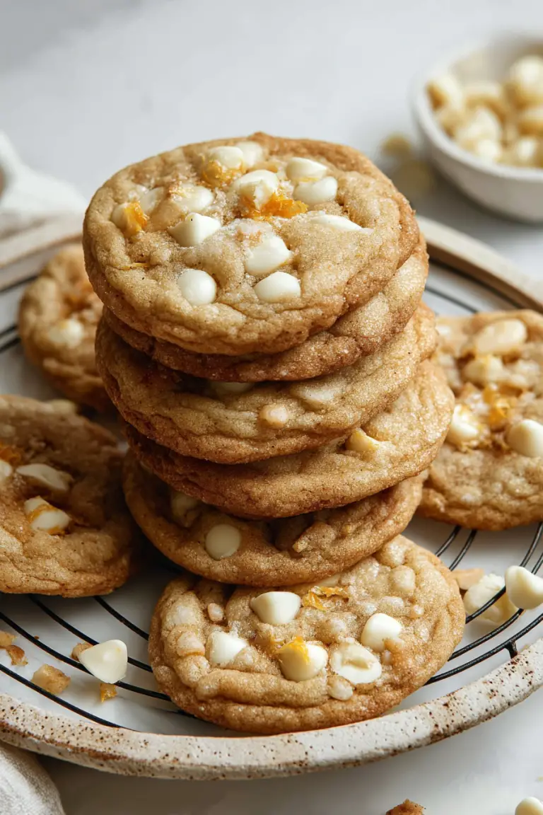 Delish White Chocolate Orange Cookies