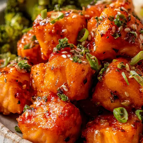 Easy Air Fryer Salmon Bites Recipe