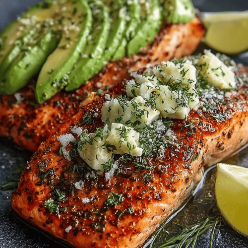 Easy Baked Salmon with Avocado
