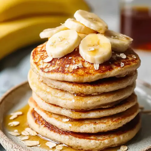 Easy Banana Oatmeal Blender Pancakes