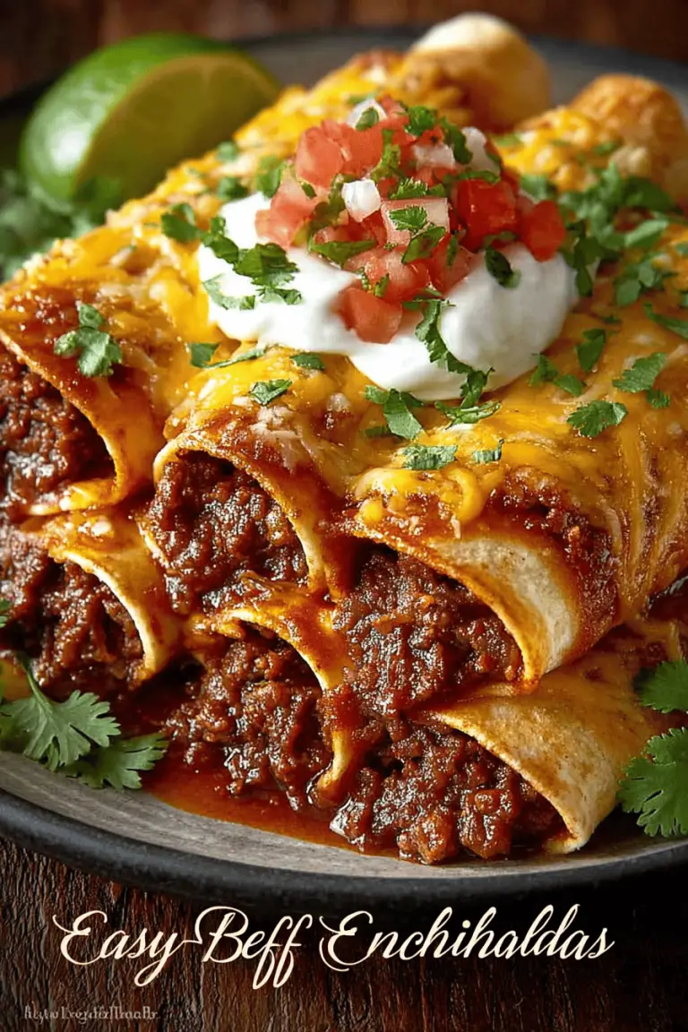 Easy Beef Enchiladas