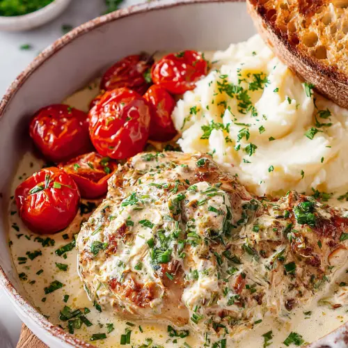 Easy Boursin Chicken Dinner