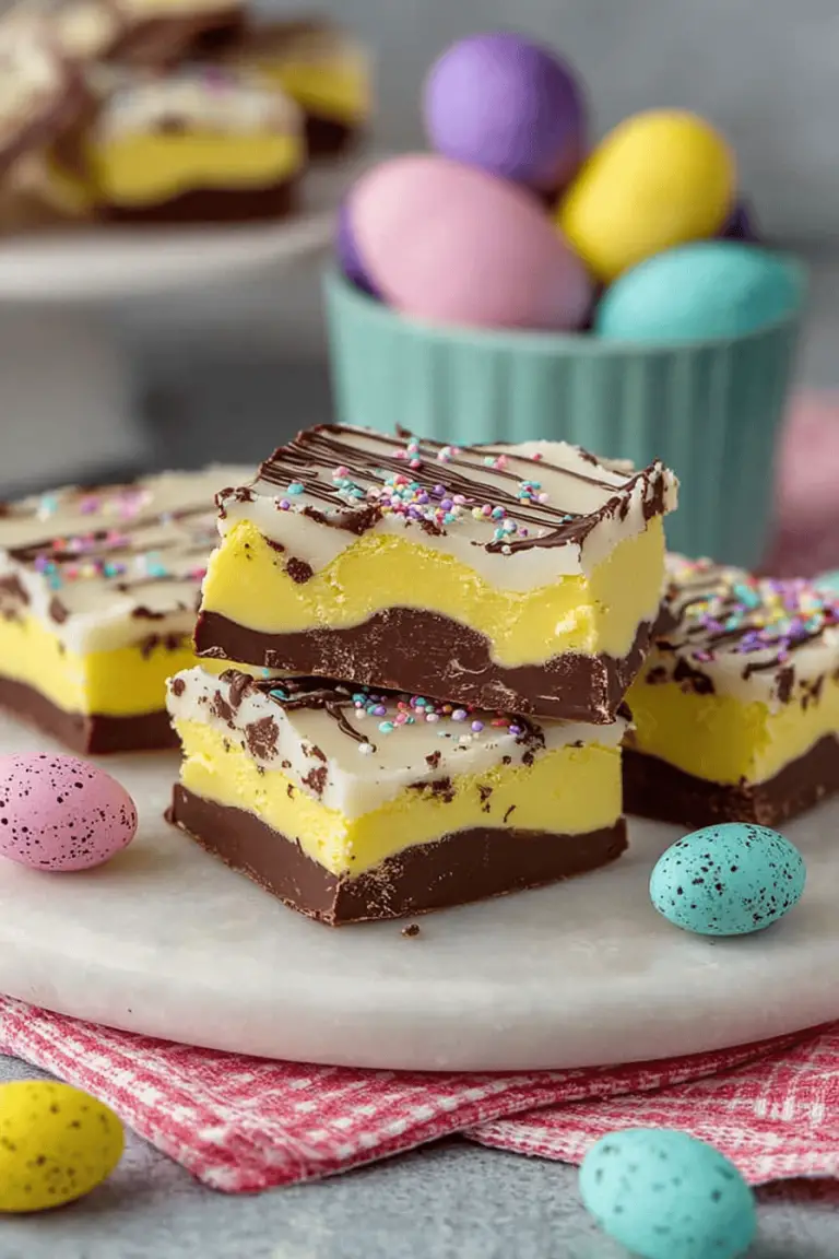 Easy Cadbury Egg Fudge
