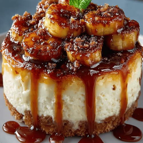 Easy Caramelized Banana Cheesecake Delight