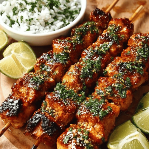 Easy Chipotle Honey Chicken Skewers