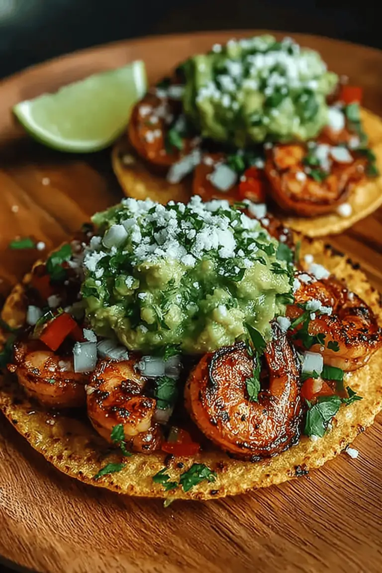Easy Grilled Shrimp Tostadas