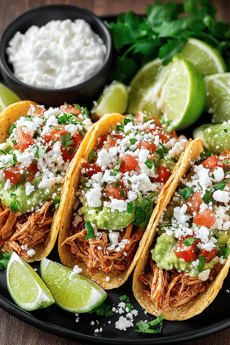 Easy Instant Pot Chicken Tacos