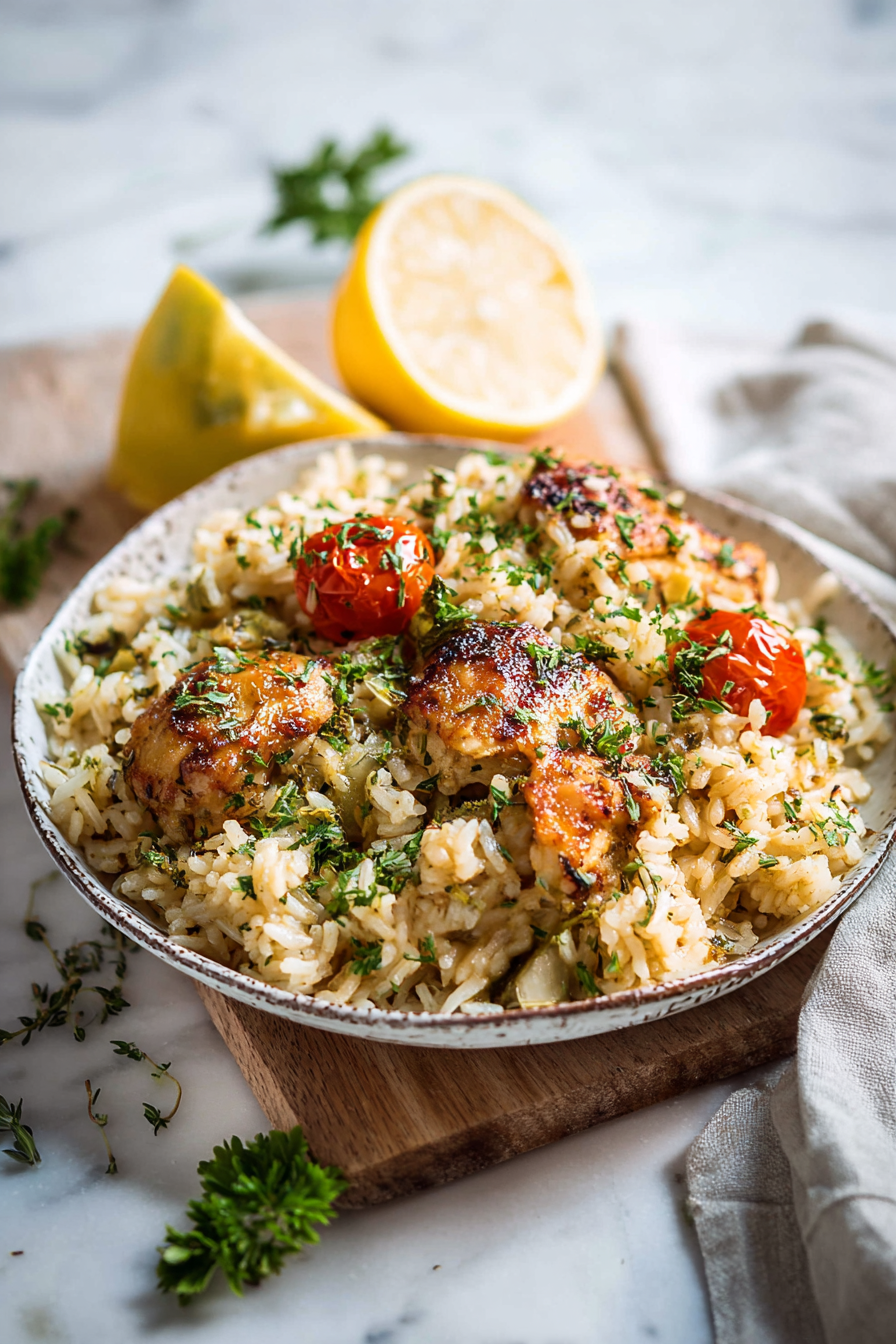 Easy Instant Pot Greek Chicken and Rice